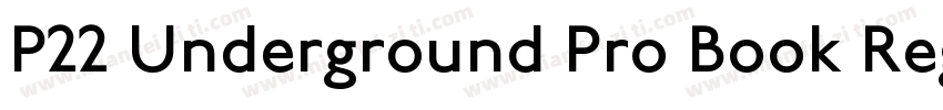 P22 Underground Pro Book Regular字体转换